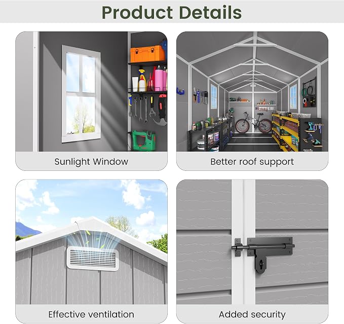 Amopatio Outdoor Storage Shed - Image 5