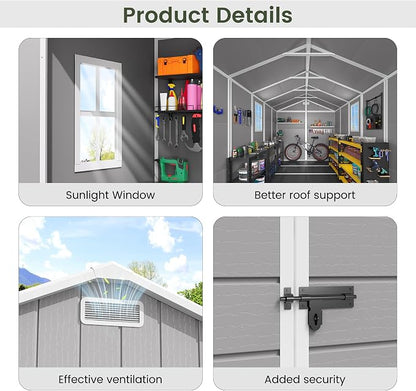 Amopatio Outdoor Storage Shed - Image 5