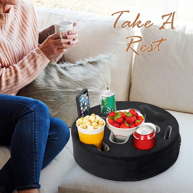 INNO STAGE Couch Cup Holder-Sofa Cup Holder Pillow | Couch Caddy Buddy | Drinks - Image 9