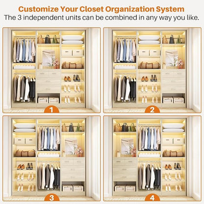 Unikito 75" Closet Organizer System - Image 7