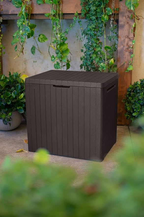 Keter City Outdoor Plastic Storage Box Garden Furniture 57.8 x 44 x 54.8 cm - Image 3