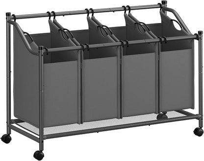 SONGMICS Rolling Laundry Sorter Basket by Unknown
