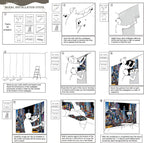AFZEVEB-Hand-Painted New York City Wallpaper Wall murals for Bathroom 114"x74" (Not Peel and Stick)