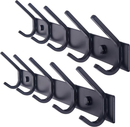 WEBI Coat Rack Wall Mounted, 5 Coat Hooks by WEBI