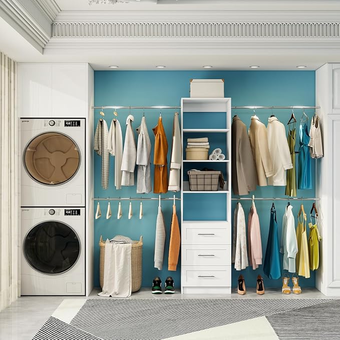 Closet System, 5FT-8FT Closet Organizer System - Image 6