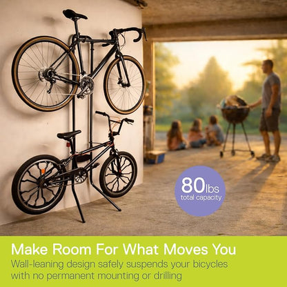 Delta Cycle Michelangelo 2 Bike Storage Rack Black - Image 2