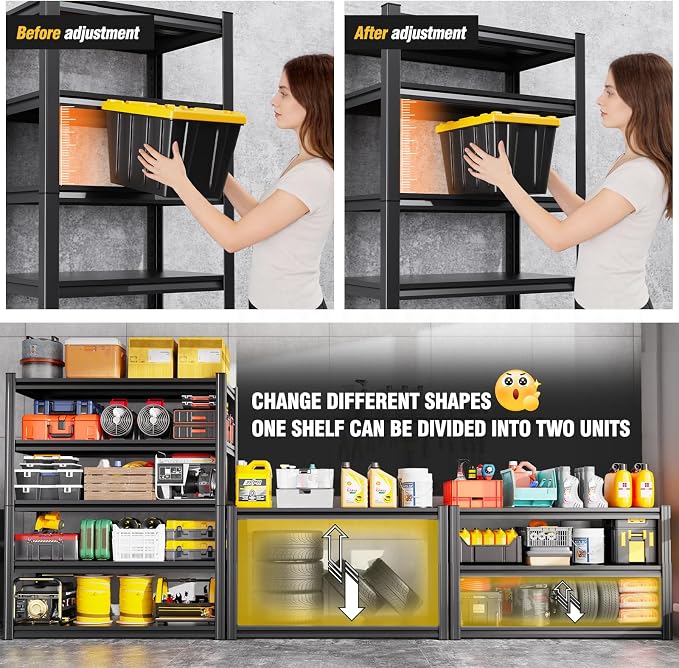 2-Pack Heavy Duty Garage Shelving - Image 4