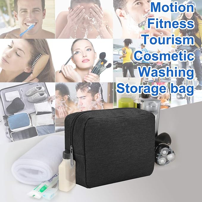 E-Tree Makeup Bag, Big Travel Make up Pouch, Zipper Large Cosmetic Brush Skin - Image 5