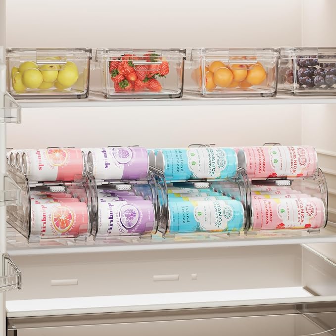 Drink Organizer for Fridge, Soda Can Organizer Dispenser for Refrigerator - Image 8