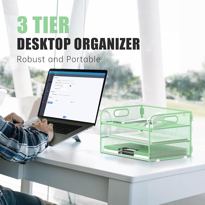 DALTACK 3 Tier Paper Organizer - Image 2