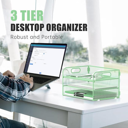 DALTACK 3 Tier Paper Organizer - Image 2