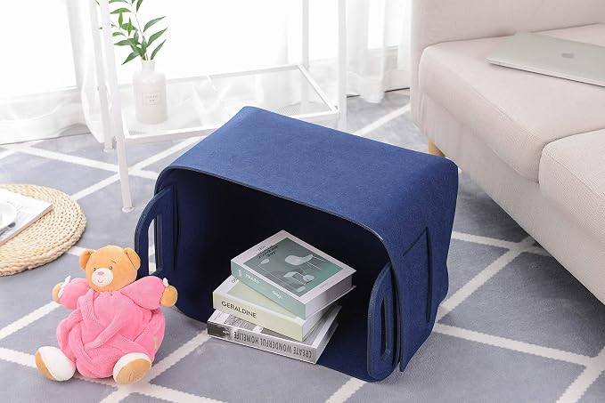 Storage Basket Felt Storage Bin Collapsible& Convenient Box Organizer - Image 4