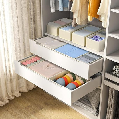 DIMJ Drawer Organizer Clothes, 24 Pack Dresser Organizer, Foldable Closet - Image 5