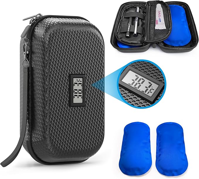 Insulin Cooler Travel Case TSA Approved, Refrigerated Medicine Travel Case by CASAZEN