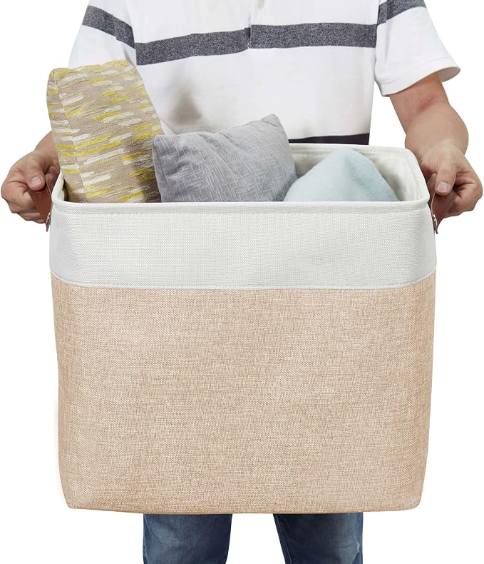 DECOMOMO Extra Large Storage Baskets, 54.5L Fabric Storage Bins - Image 6
