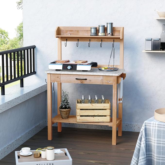 HOLTICO Outdoor Potting Bench Table - Image 3