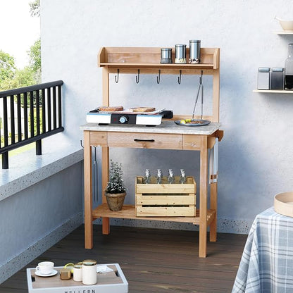 HOLTICO Outdoor Potting Bench Table - Image 3