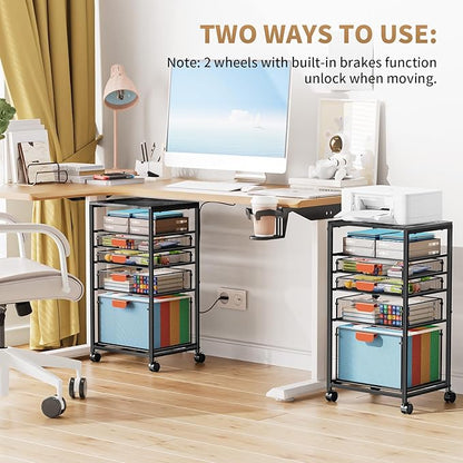 Marbrasse Rolling File Cart - Image 6