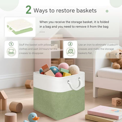 FinishingBo 11 inch Cube Storage Bin - Image 5