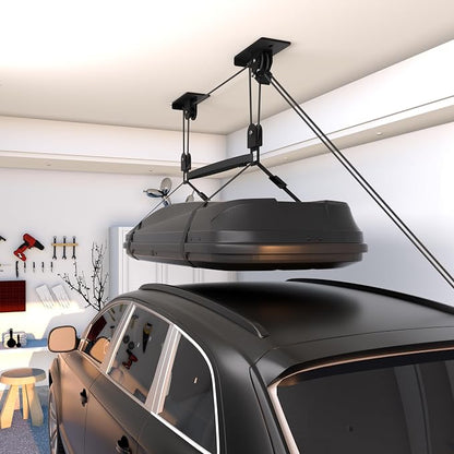 Cargo Box Pulley System for Garage Storage, Heavy-Duty - Image 2