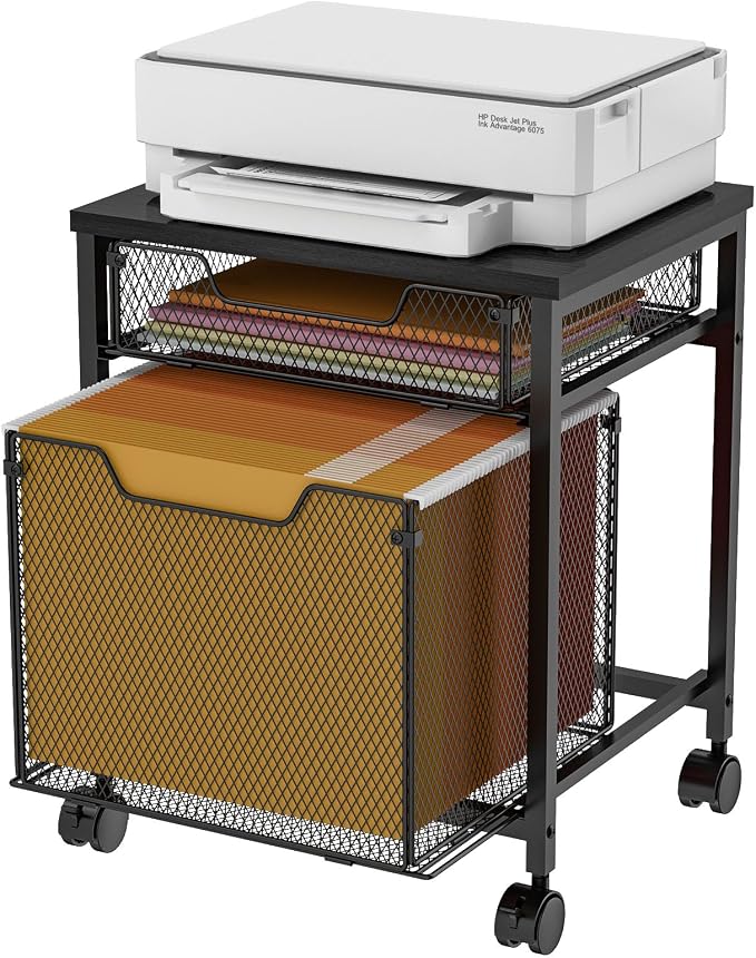 Rolling File Cabinet Cart, Printer Stand - Image 8