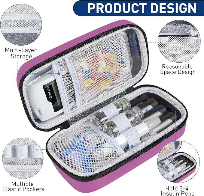 Insulin Cooler Travel Case, Portable Temperature Display Medicine Travel Cooler - Image 5