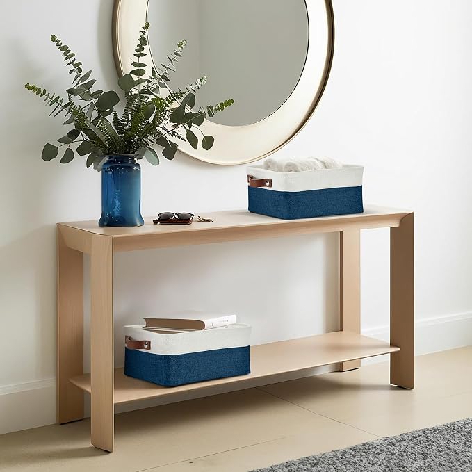 DECOMOMO Small Storage Basket, Closet Storage Bins, Baskets - Image 4