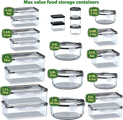 44 Pcs Food Storage Containers - Image 2