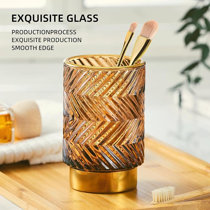 Makeup Brush Holder Organizer, Toothbrush Holders, Desk Pen Pencil Holder - Image 8