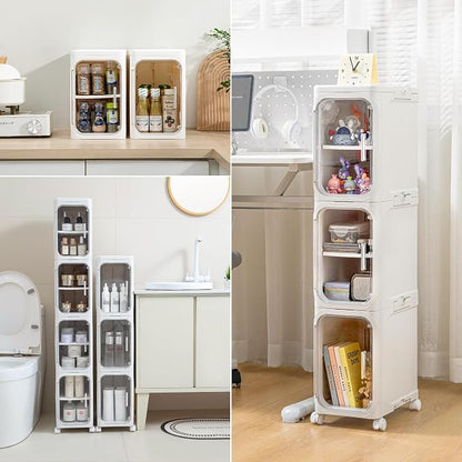 Narrow Bathroom Storage Cabinet - Image 7