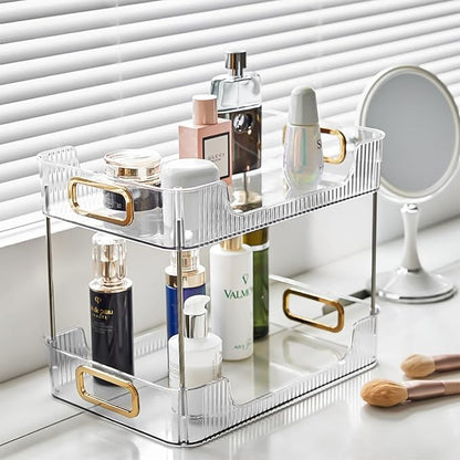 2-Tier Bathroom Counter Organizer Countertop Storage, Dresser Organizer Vanity - Image 9