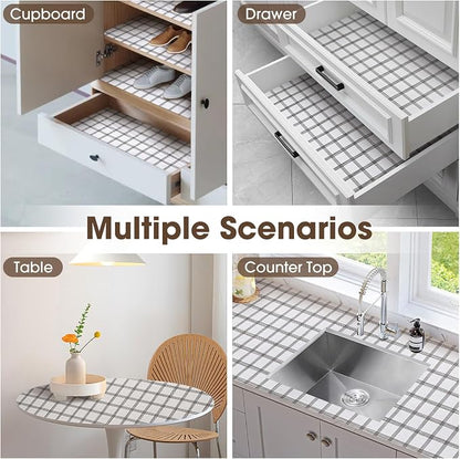 Drawer and Shelf Liner, Non-Slip Kitchen Cabinet Liners Non-Adhesive Thick - Image 9