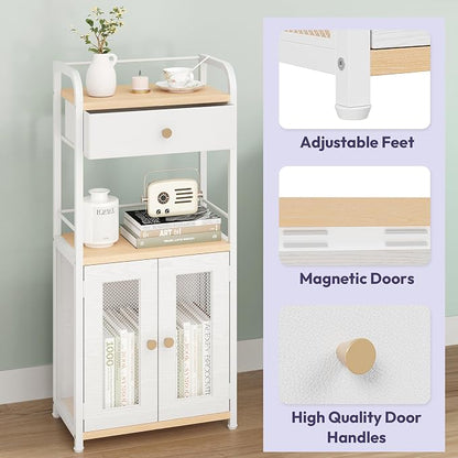 SWTYMIKI 14.57"x32.28" Bathroom Storage Cabinet – Freestanding Storage Cabinet - Image 8
