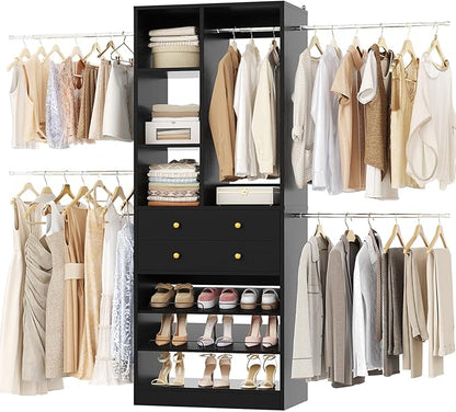 Besiost Closet System, 4.2–8.8 FT Closet Organizer by Besiost