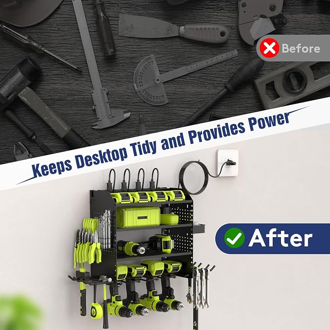 Heavy Duty Power Tool Organizer Wall Mount - Image 6