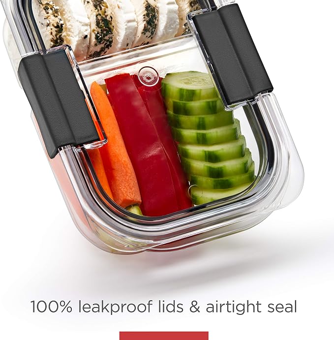 Rubbermaid Brilliance Meal Prep Containers, 2-Compartment Food Storage - Image 5
