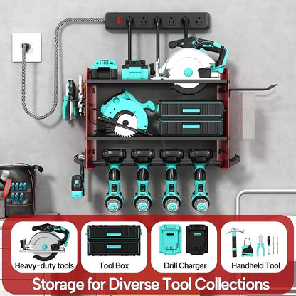 3 Layer Heavy Duty Power Tool Organizer Wall Mount - Image 6
