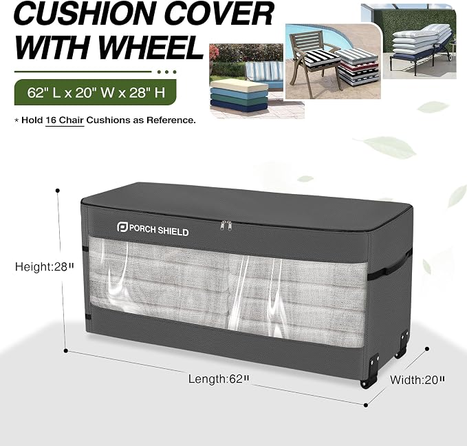Porch Shield Rolling Cushion Storage Bag - Image 2