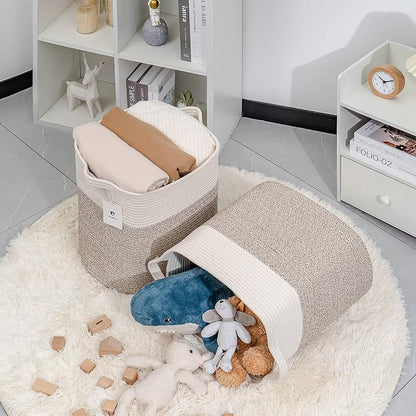 Collapsible Laundry for Hamper, Medium Large Storage Bins Fabric Storage Box - Image 5