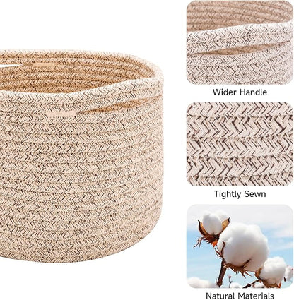 Small Basket for Organizing | Cube Shelf Closet Storage Baskets | 9.7×9.7×7.1” - Image 2