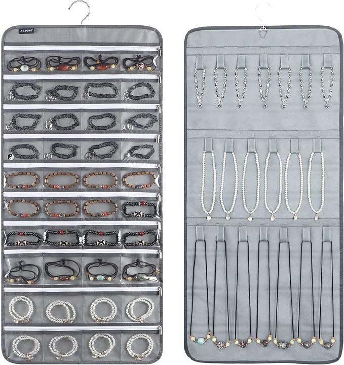 Dual-sided Hanging Jewelry Organizer by ANZORG