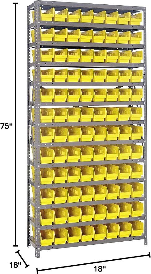 Quantum Storage Systems 1875-103YL Steel Shelving Unit - Image 2