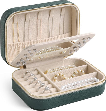 Genuine Leather Travel Jewelry Organizer Case by Unknown