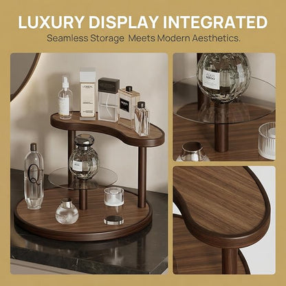 GDQ Wooden Display Organizer Stand, Perfume Organizer, Tea Set, Open Design - Image 3