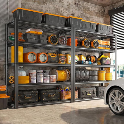 REIBII 48" W Garage Shelving Heavy Duty Load 2500LBS, 5 Tier Storage Shelves - Image 2