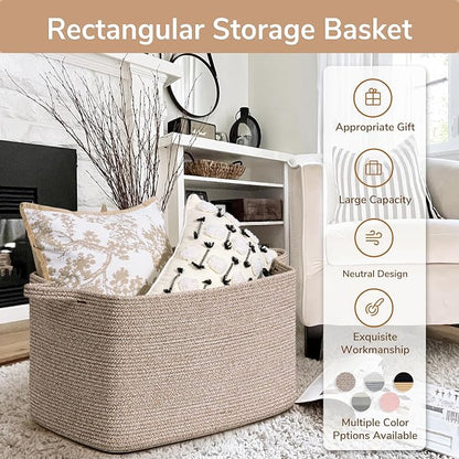 Goodpick Blanket Basket, Woven Baskets - Image 7
