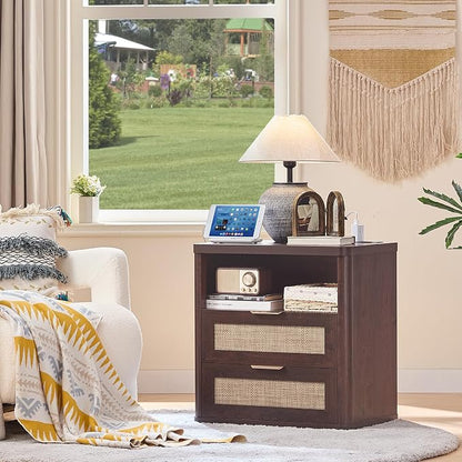 LEYAOYAO Rattan Nightstands Set of 2 - Image 7