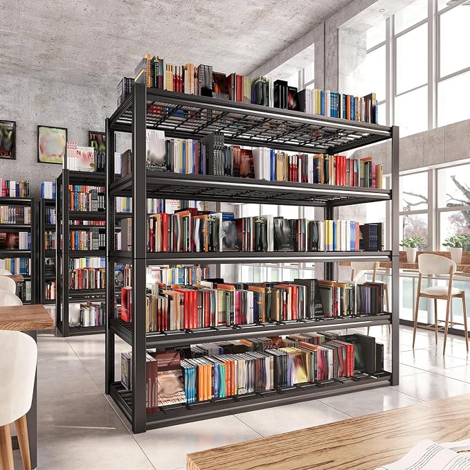 REIBII 48" W Garage Shelving Heavy Duty Load 2500LBS, 5 Tier Storage Shelves - Image 10