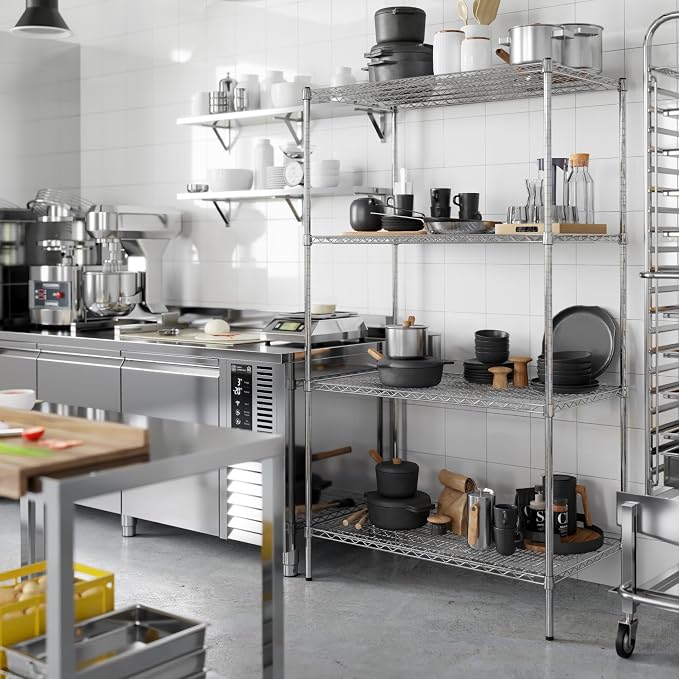 24" Deep x 42" Wide x 74" Height Wire Shelving Kit | 4-Tier | NSF Commercial - Image 2