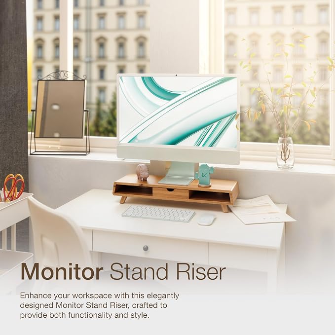 TINAMO Acacia Wood Monitor Stand - Image 6